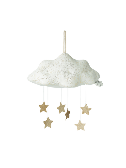 Miękki mobil zawieszka z brokatowymi gwiazdami Picca Loulou BÉBÉ Concept