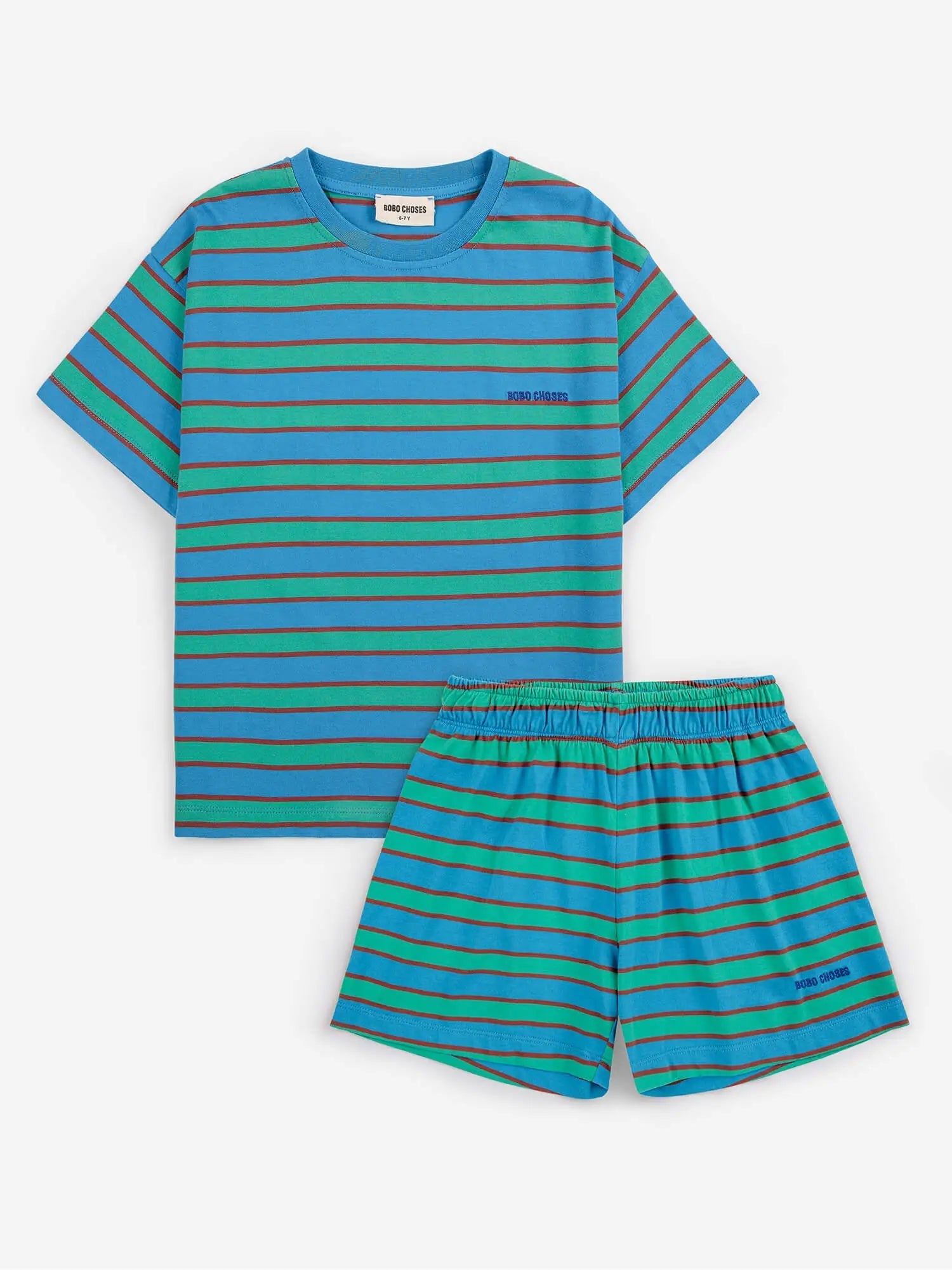 Zestaw Loungewear Stripes z bawełny organicznej Bobo Choses BÉBÉ Concept 