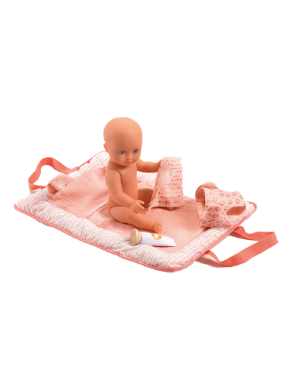 Torba z przewijakiem dla lalki Pomea Djeco BÉBÉ Concept 