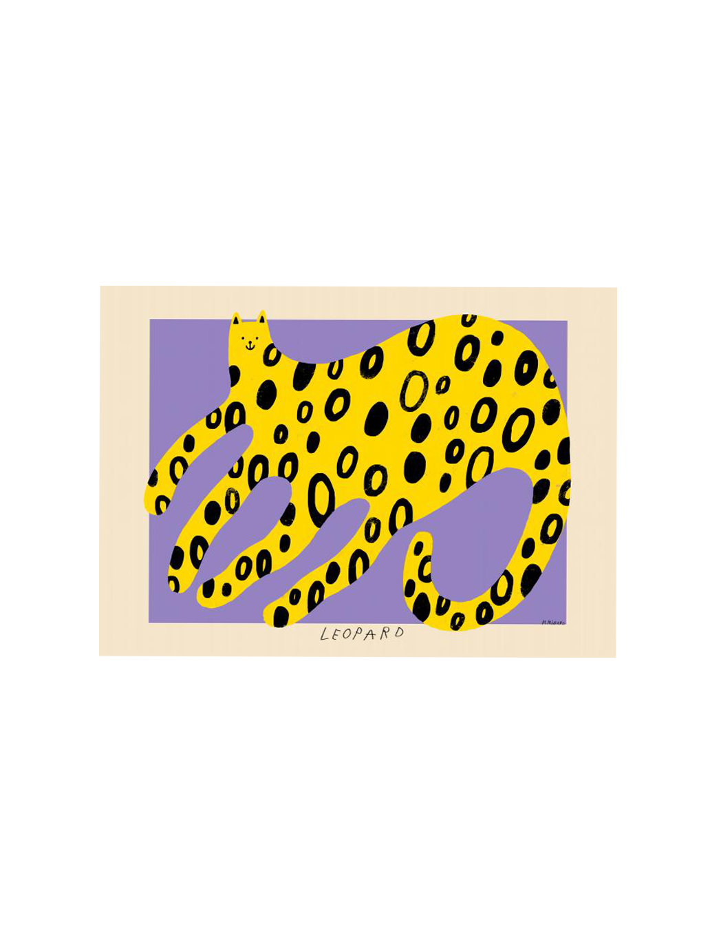 Plakat z grafiką autorstwa Madelen Möllard PSTR Studio BÉBÉ Concept