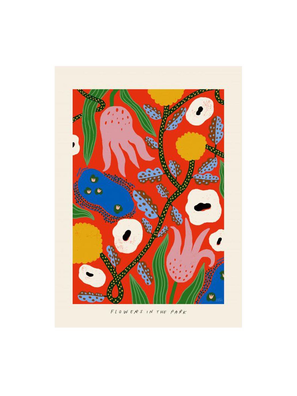 Plakat z grafiką autorstwa Madelen Möllard PSTR Studio BÉBÉ Concept