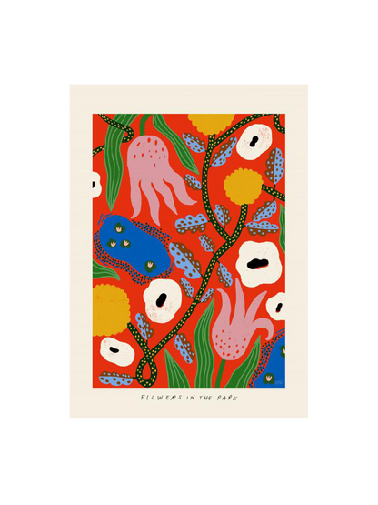 Plakat z grafiką autorstwa Madelen Möllard PSTR Studio BÉBÉ Concept