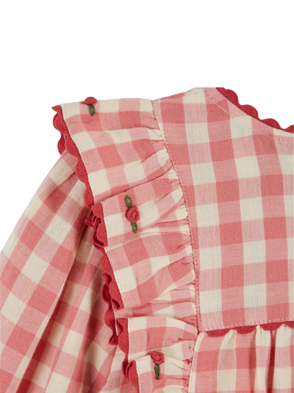 Bluzka Vichy blouse volant Emile et Ida BÉBÉ Concept 