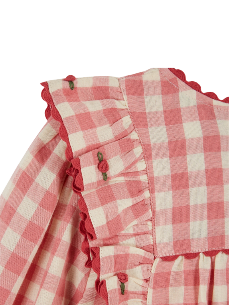 Bluzka Vichy blouse volant Emile et Ida BÉBÉ Concept 