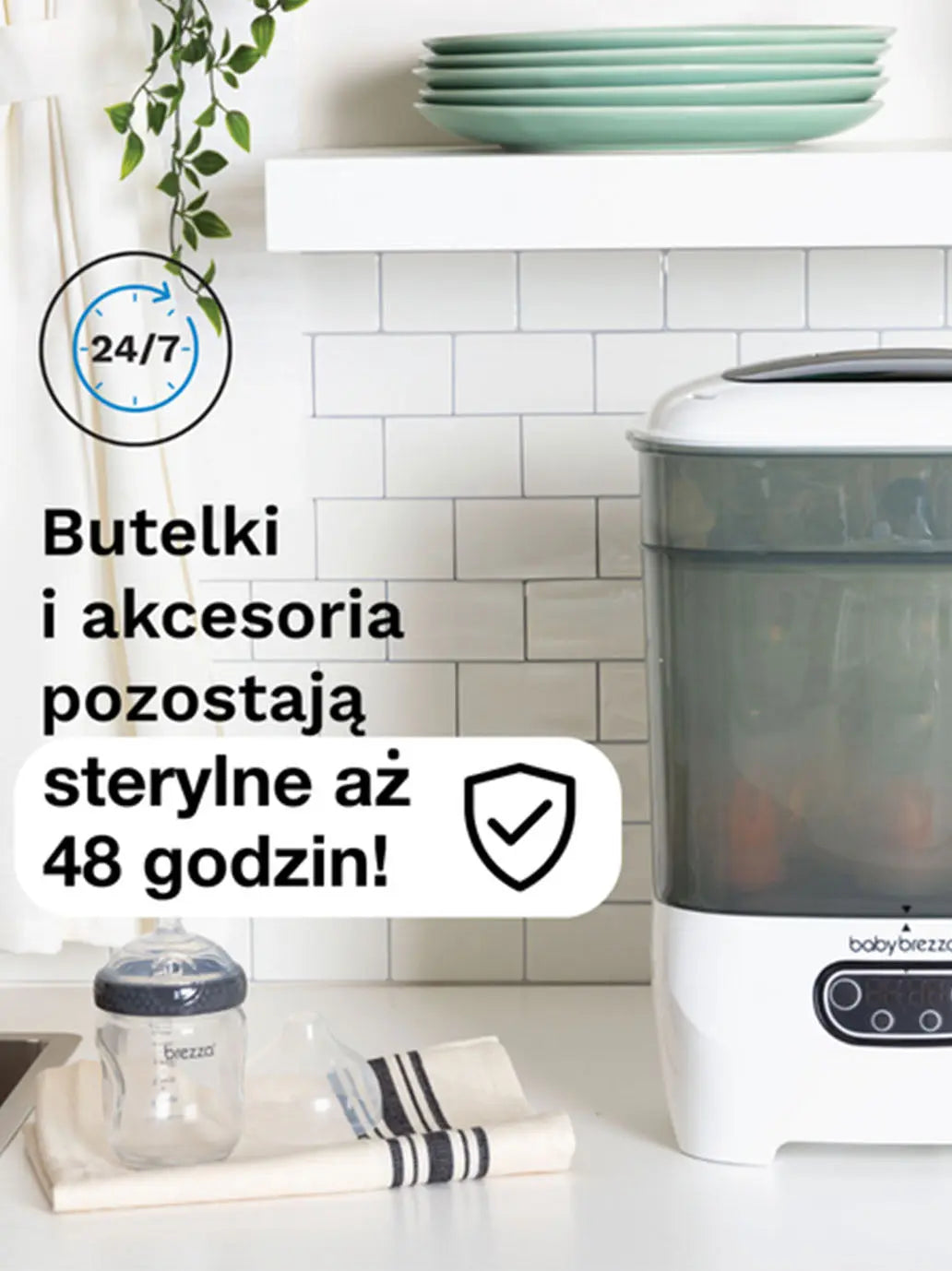 Sterylizator i suszarka do butelek Sterilizer Dryer Advanced Baby Brezza BÉBÉ Concept 