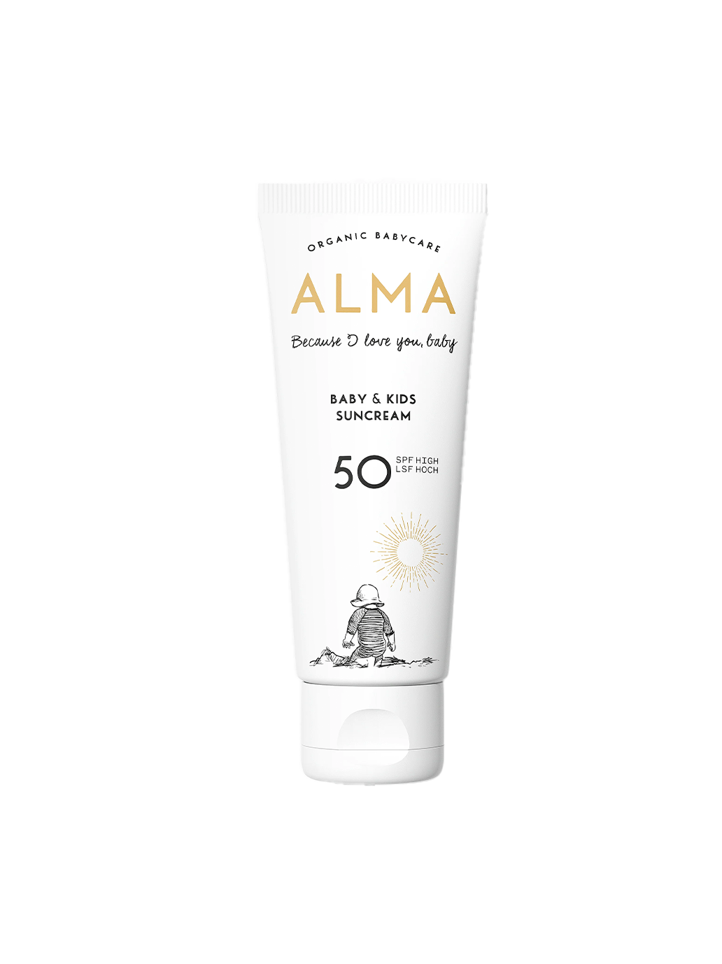 Krem przeciwsłoneczny Baby & Kids Suncream SPF 50 Alma BÉBÉ Concept 