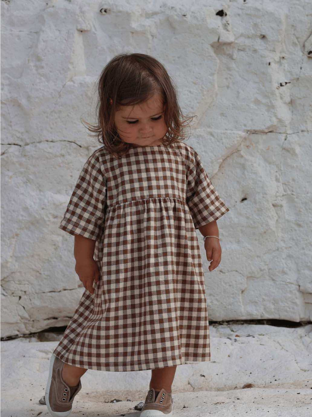 Sukienka flanelowa Gather Organic Zoo BÉBÉ Concept