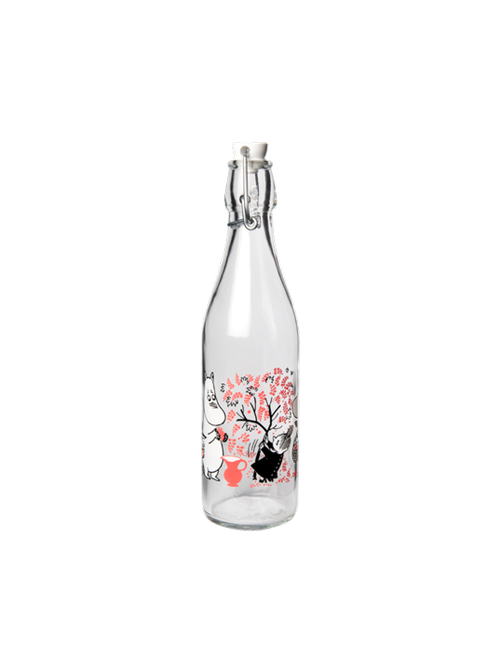 Szklana butelka z korkiem Moomin 0.5l