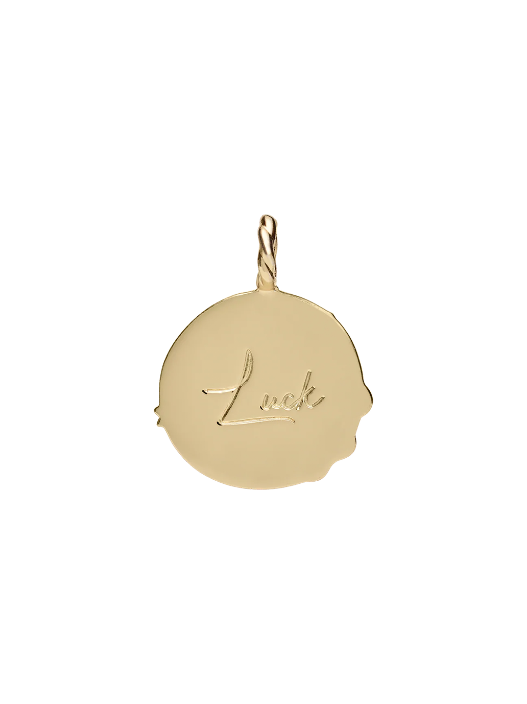 Pozłacana zawieszka Memorable Charm Luck LUCK