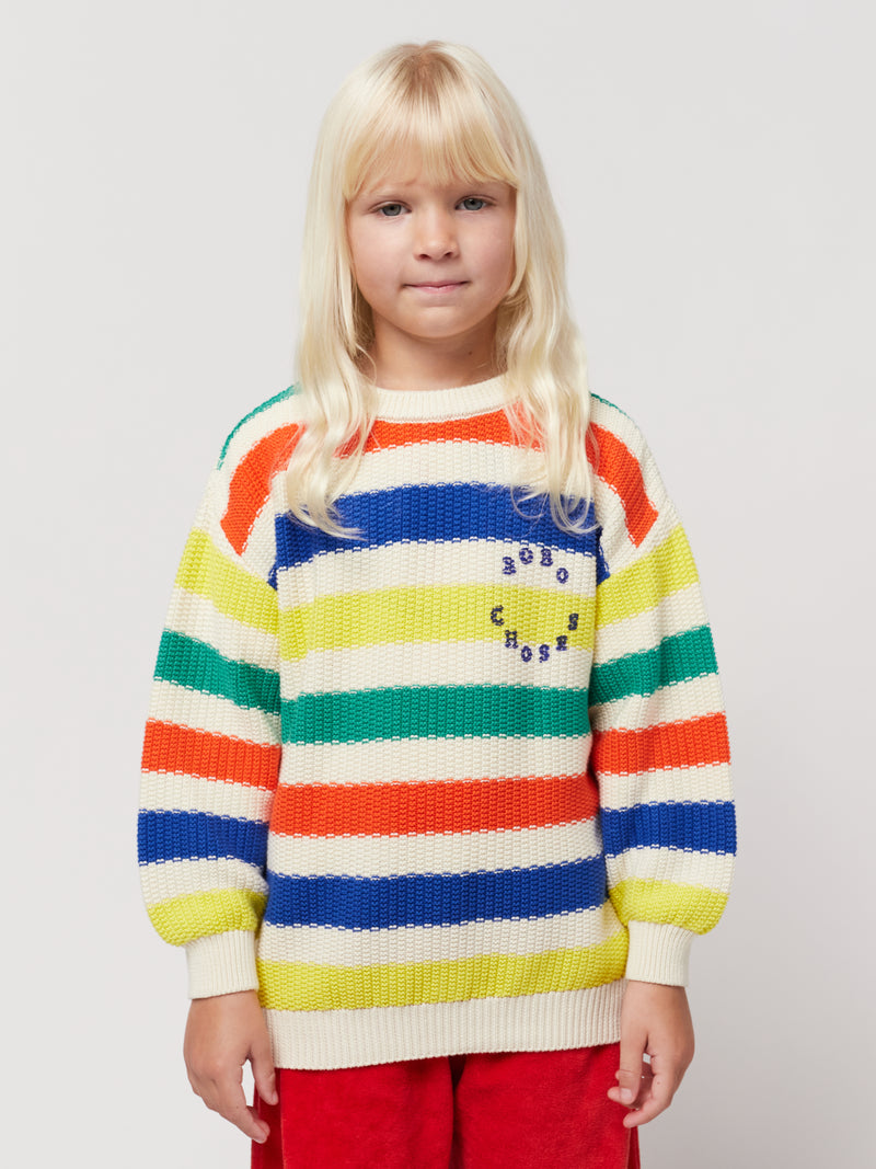 Sweter Bobo Choses Multicolor Stripes jumper