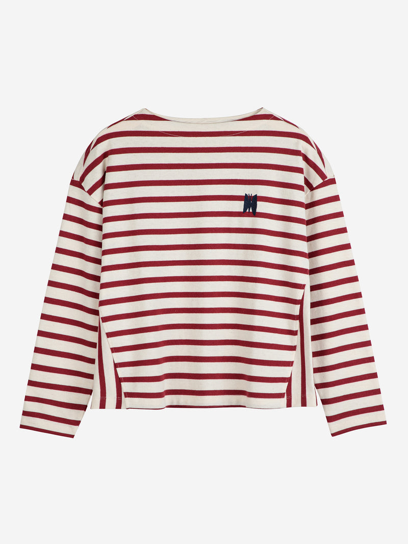 Koszulka Stripes loose long sleeve T-shirt
