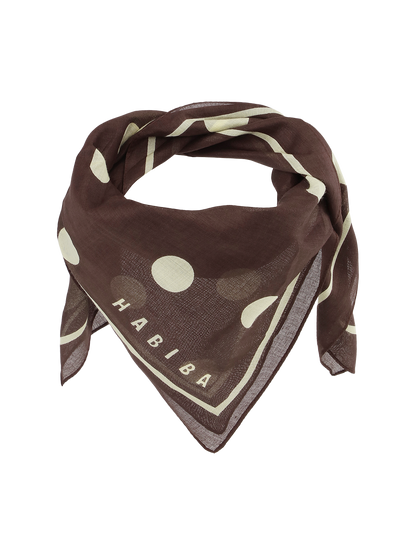 Bawełniana bandana Milla COFFEE