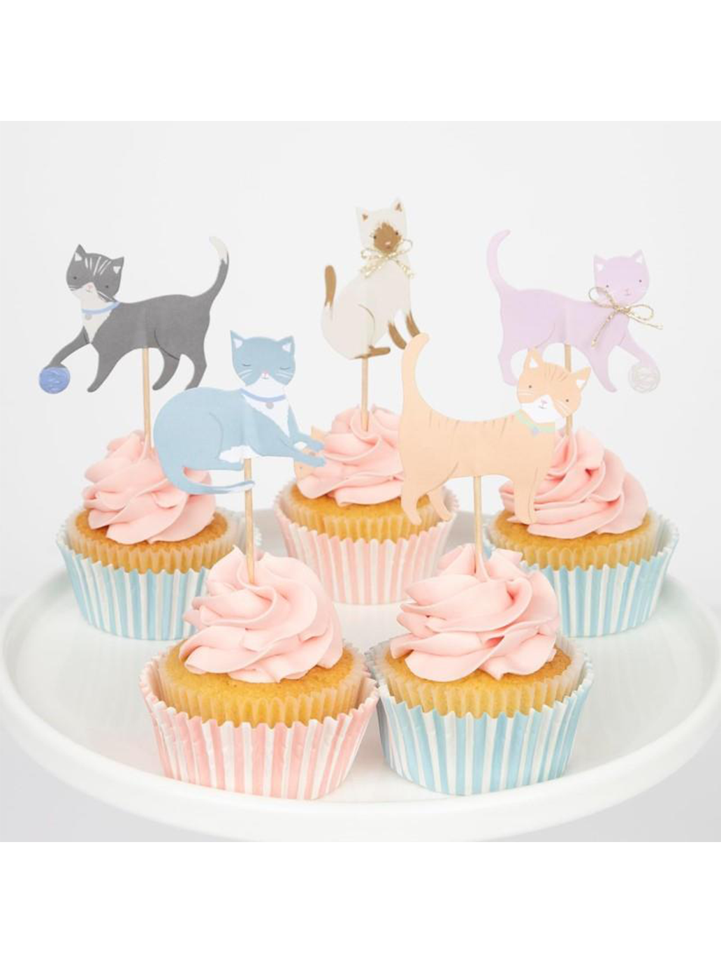 Zestaw papierowych ozdób do babeczek i ciast Meri Meri BÉBÉ Concept 