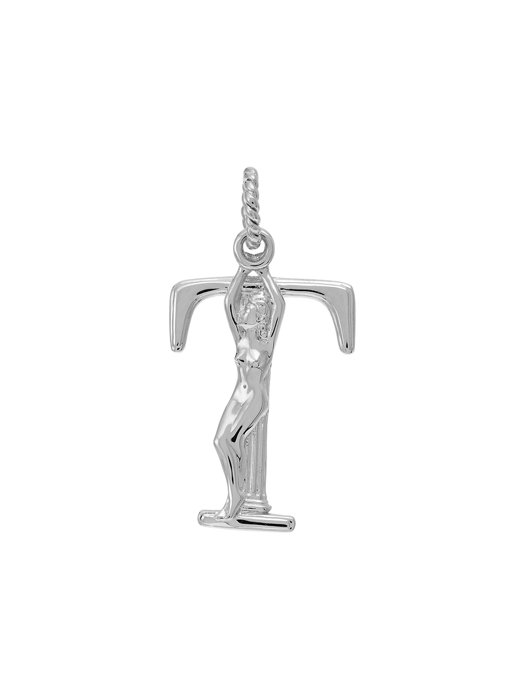 Srebrna zawieszka Initial Muse Necklace Charm T