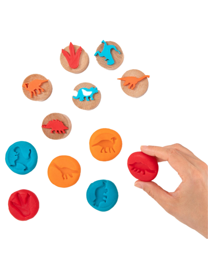 Zestaw drewnianych stempli do ciastoliny i farb ChildGen BÉBÉ Concept 