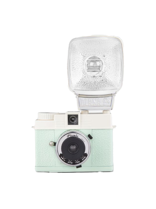 Analogowy aparat Diana Mini & Flash Half-frame & Square Camera
