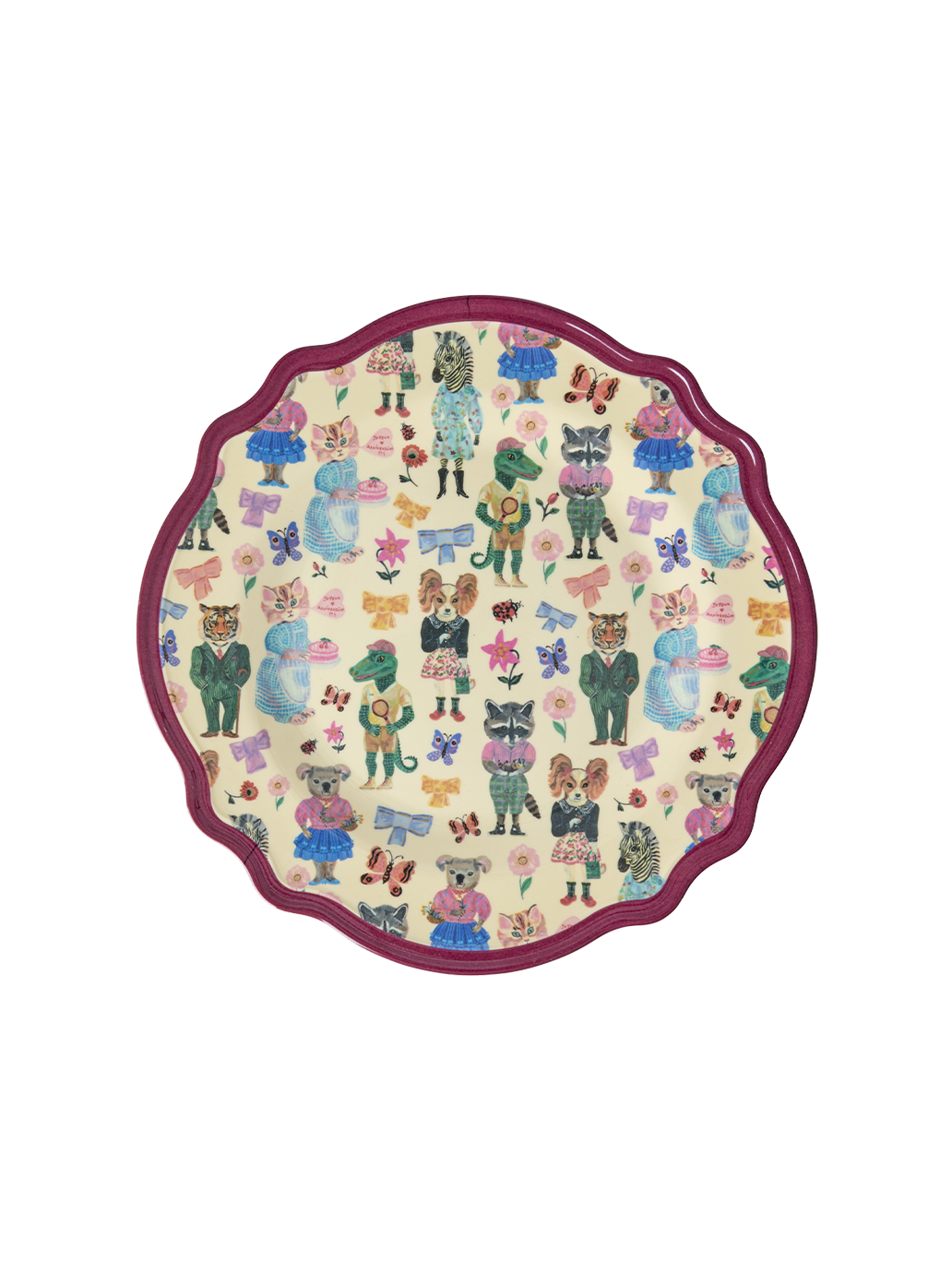 Talerz obiadowy z melaminy Rice x Nathalie Lete RICE BÉBÉ Concept 