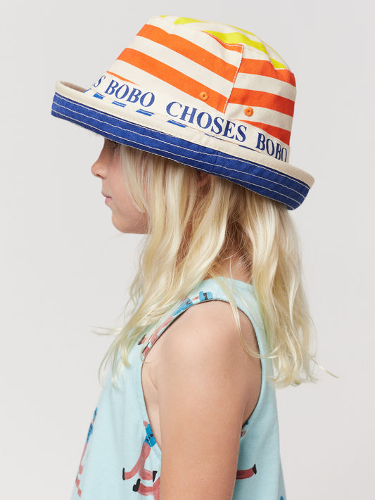Dwustronny kapelusz Multicolor Stripes reversible Hat