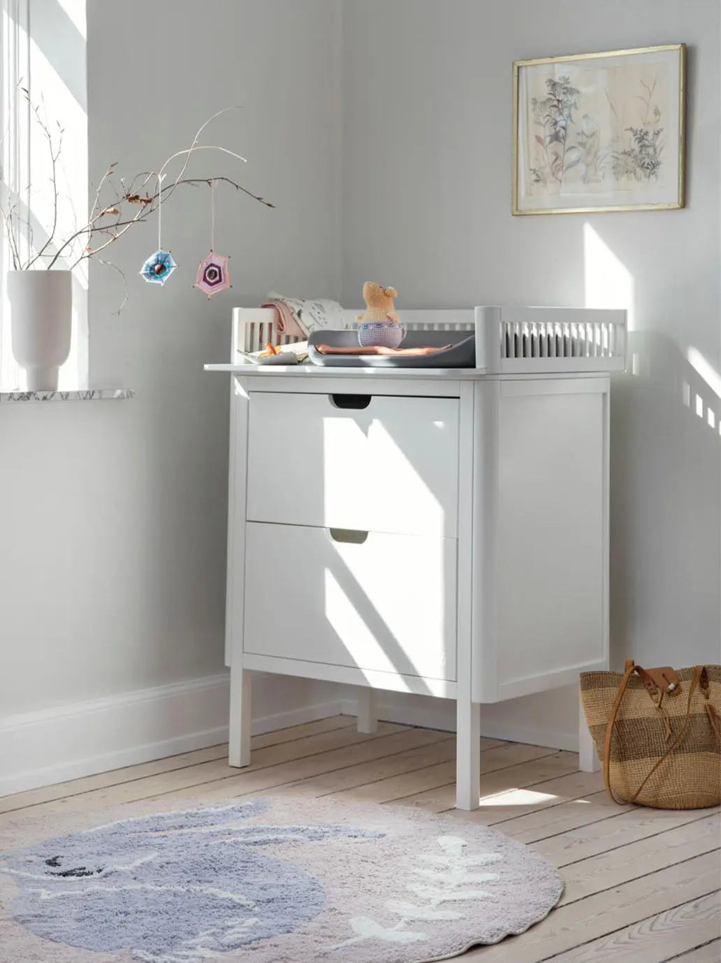 Komoda do przewijania z szufladami Sebra BÉBÉ Concept