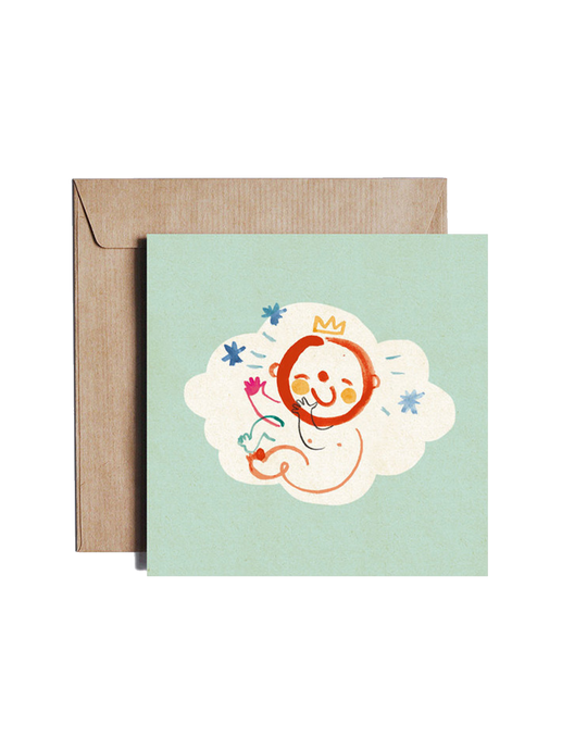 karta k narození chlapce, kterou navrhl Ola Cieślak
