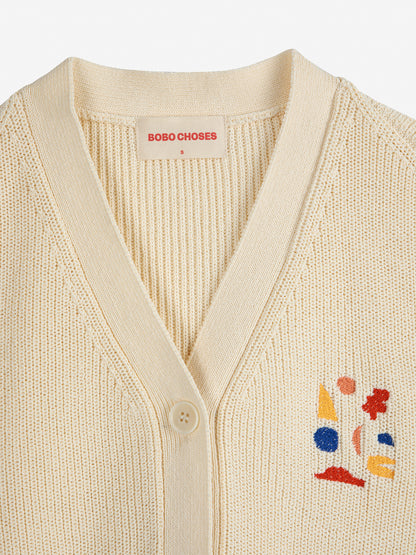 Kamizelka Knitted buttoned v-neck vest