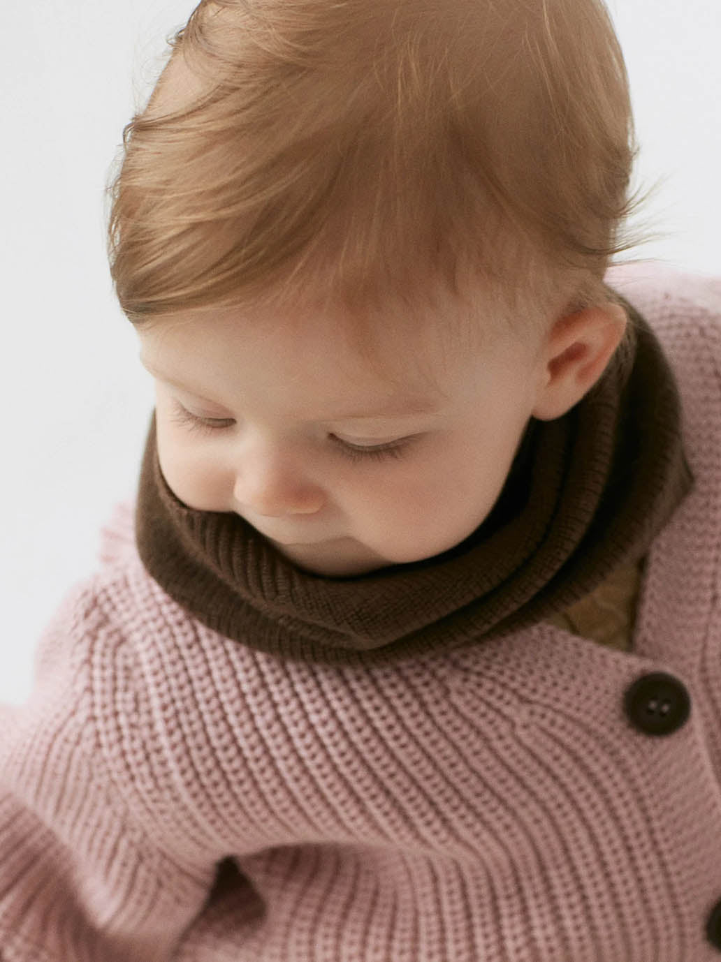 Cienki komin z wełny merino Fine Loop Scarf Mille Family BÉBÉ Concept