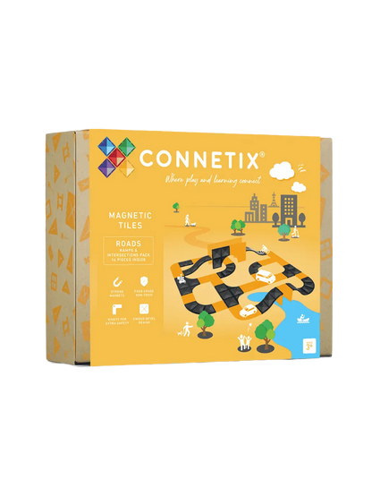 Klocki magnetyczne drogi Ramps &amp; Intersections Pack Connetix BÉBÉ Concept 