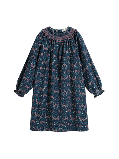 Sukienka Carol Dress Blue Art Nouveau C'era una volta BÉBÉ Concept 