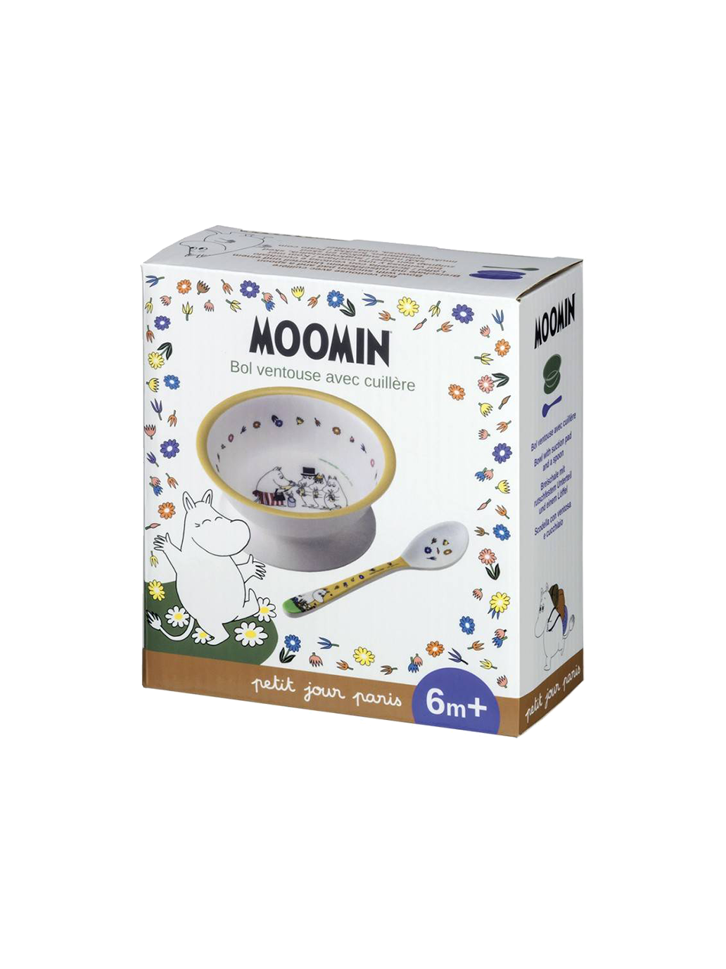 Zestaw miseczka z przyssawką i łyżka z melaminy Maison Petit Jour BÉBÉ Concept