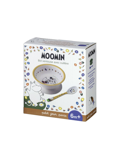 Zestaw miseczka z przyssawką i łyżka z melaminy Maison Petit Jour BÉBÉ Concept