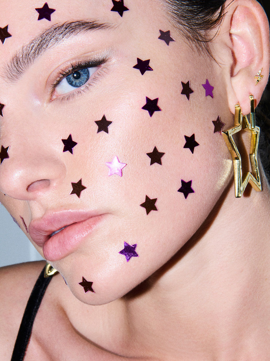 Kolczyki Funky Star Large Hoops Anna + Nina BÉBÉ Concept 