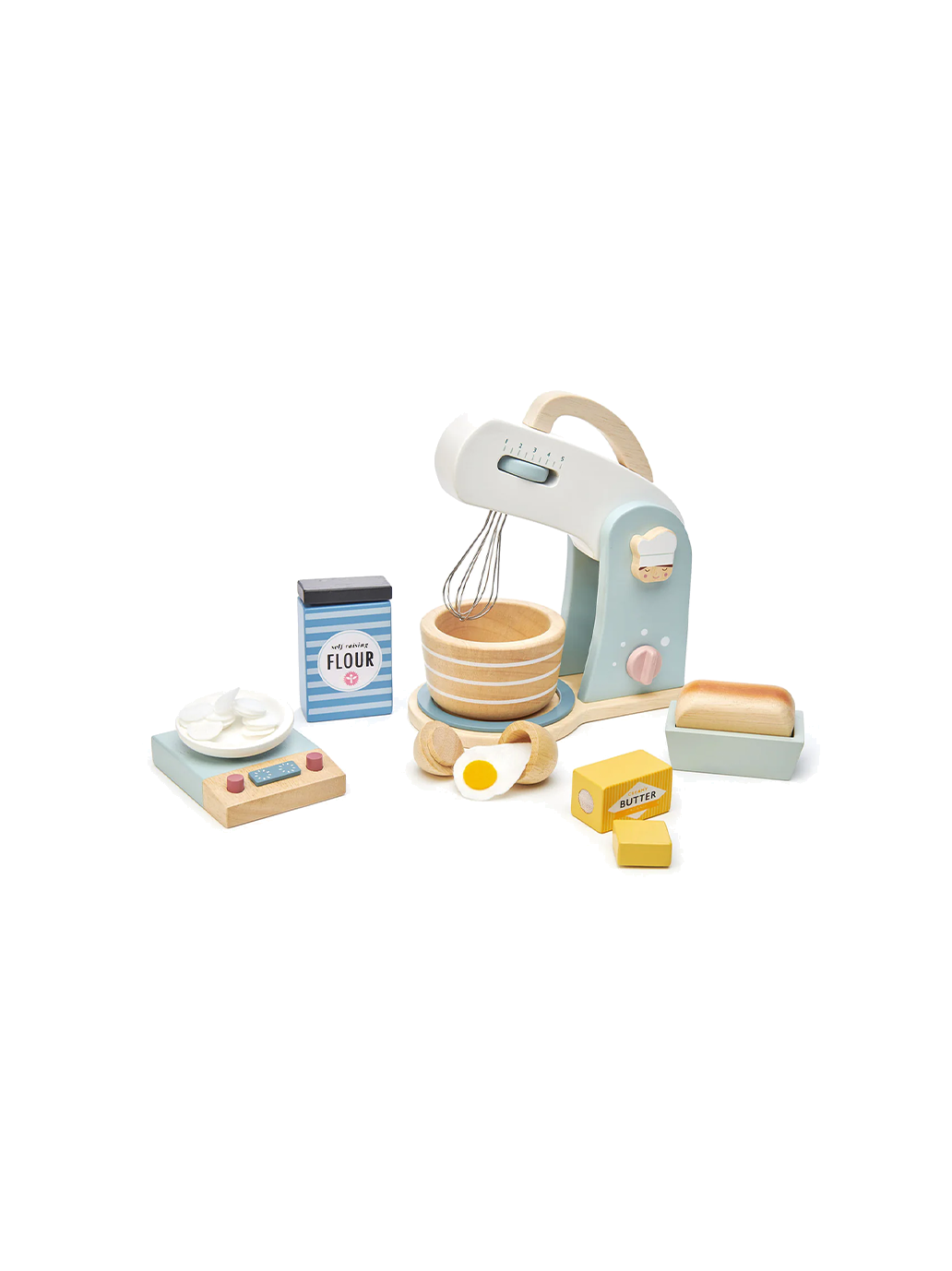 Drewniany zestaw do pieczenia z mikserem Tender Leaf Toys BÉBÉ Concept