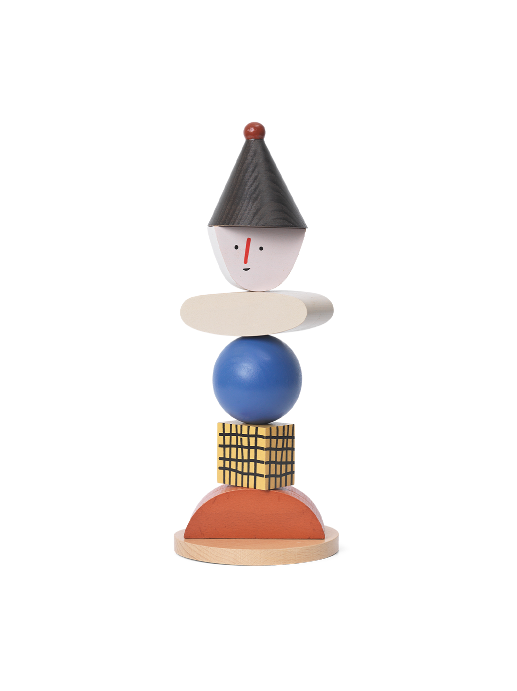 Drewniana układanka Figure stacking blocks Ferm Living BÉBÉ Concept