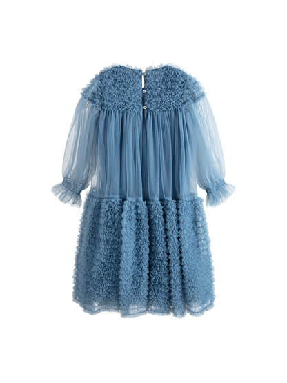 Sukienka Carlotta Dress Dusty Blue C'era una volta BÉBÉ Concept 