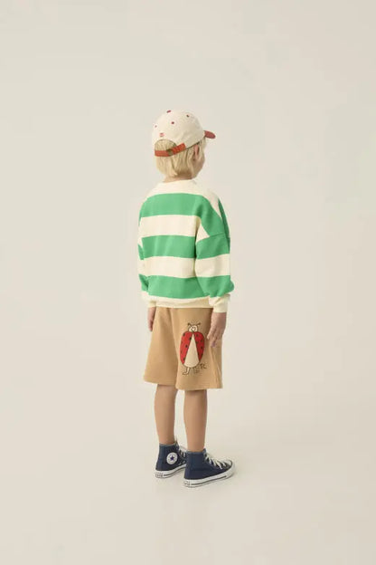 Green Stripes Sweatshirt The Campamento BEBE Concept 