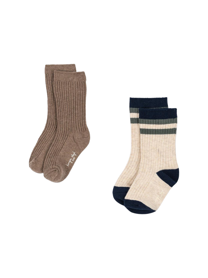 Skarpetki 2 pack rib socks Konges Slojd BÉBÉ Concept 