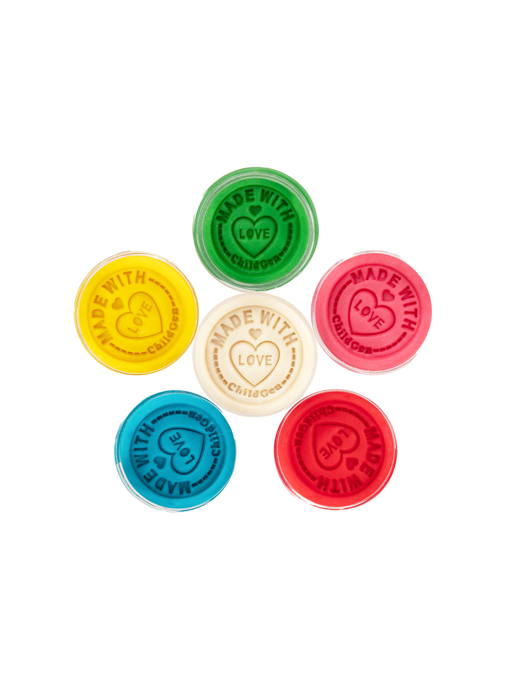 Naturalna ciastolina w słoiczkach 6 kolorów ChildGen BÉBÉ Concept 