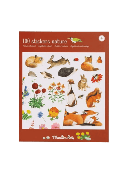 Zestaw arkuszy z naklejkami Nature Moulin Roty BÉBÉ Concept 