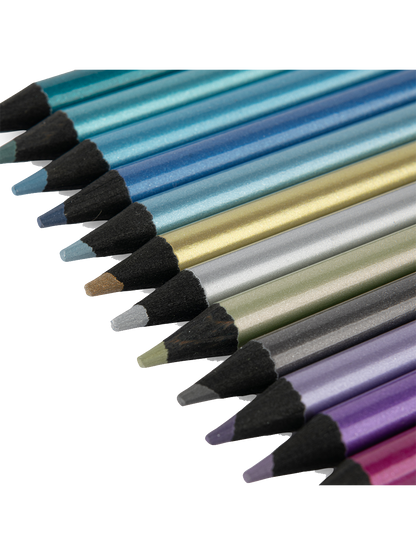 Zestaw 12 kredek w blaszanym pudełku Moulin Roty BÉBÉ Concept 