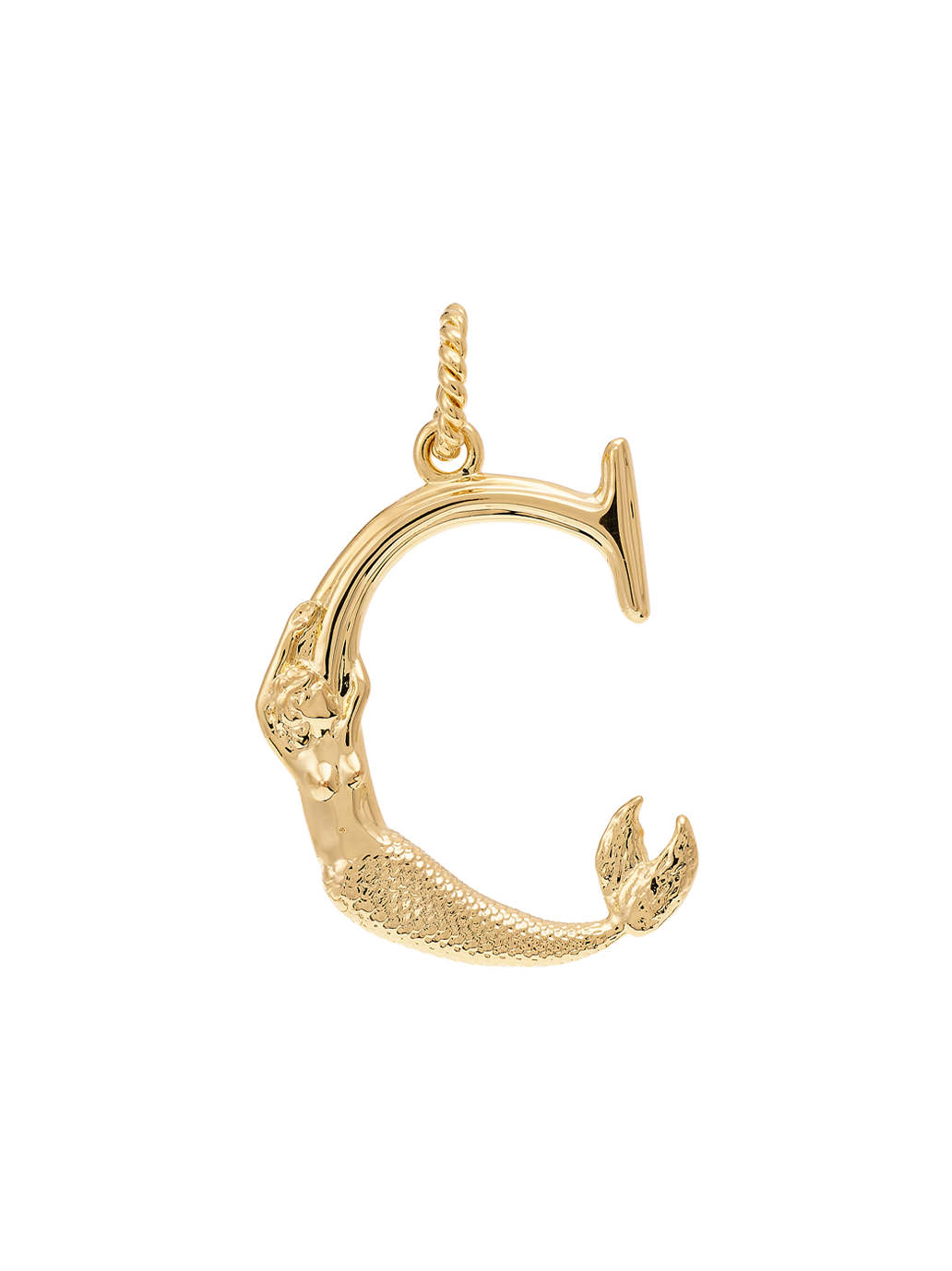 Pozłacana zawieszka Initial Muse Necklace Charm C