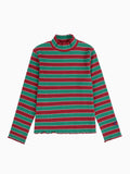 Multicolor Stripes turtle neck T-shirt Kids Bobo Choses BÉBÉ Concept 