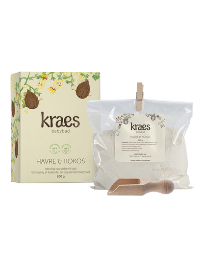 Naturalna kąpiel dla wrażliwej skóry Owies &amp; Kokos Kraes BÉBÉ Concept 