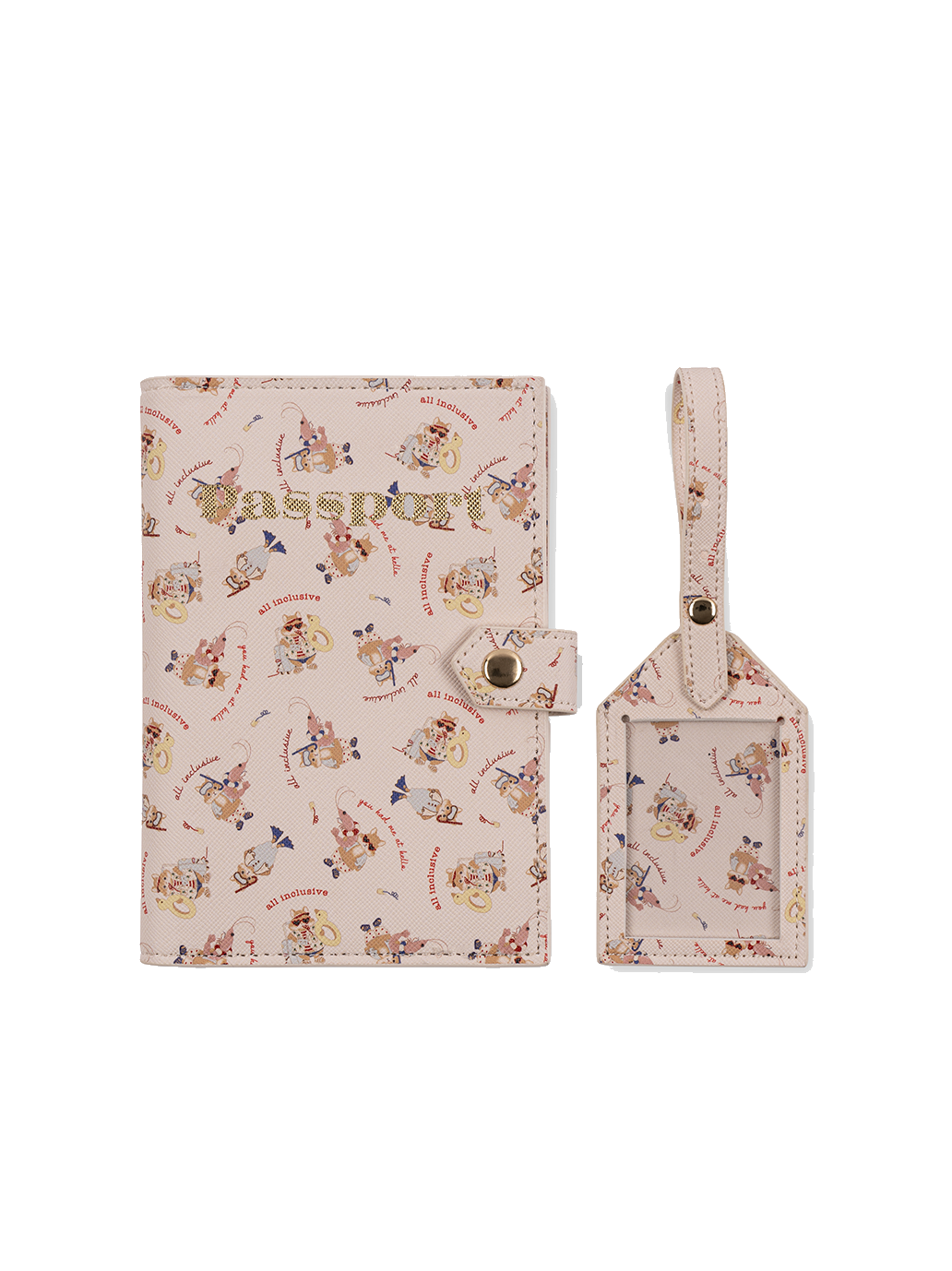 Zestaw podróżny etui na paszport i zawieszka na bagaż Konges Slojd BÉBÉ Concept