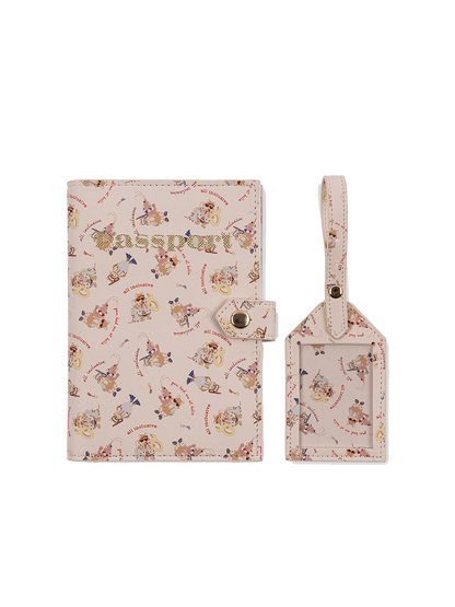 Zestaw podróżny etui na paszport i zawieszka na bagaż Konges Slojd BÉBÉ Concept