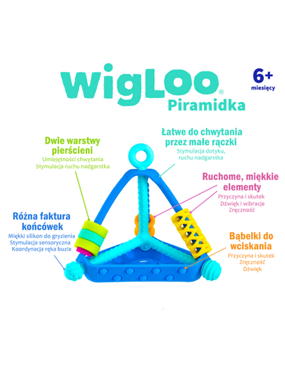 Zabawka sensoryczna piramidka Wigloo