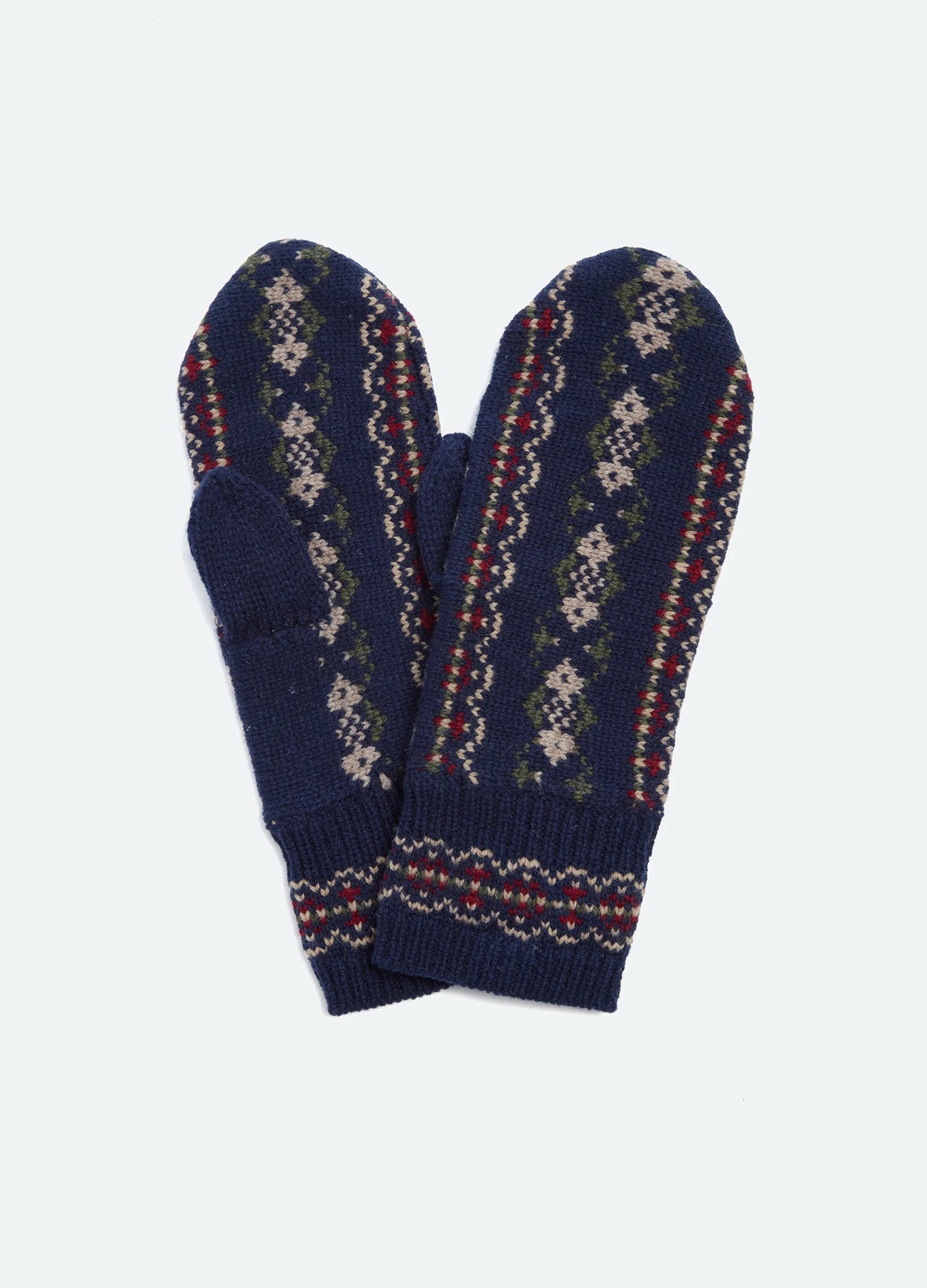 Ciara fair isle knit mittens