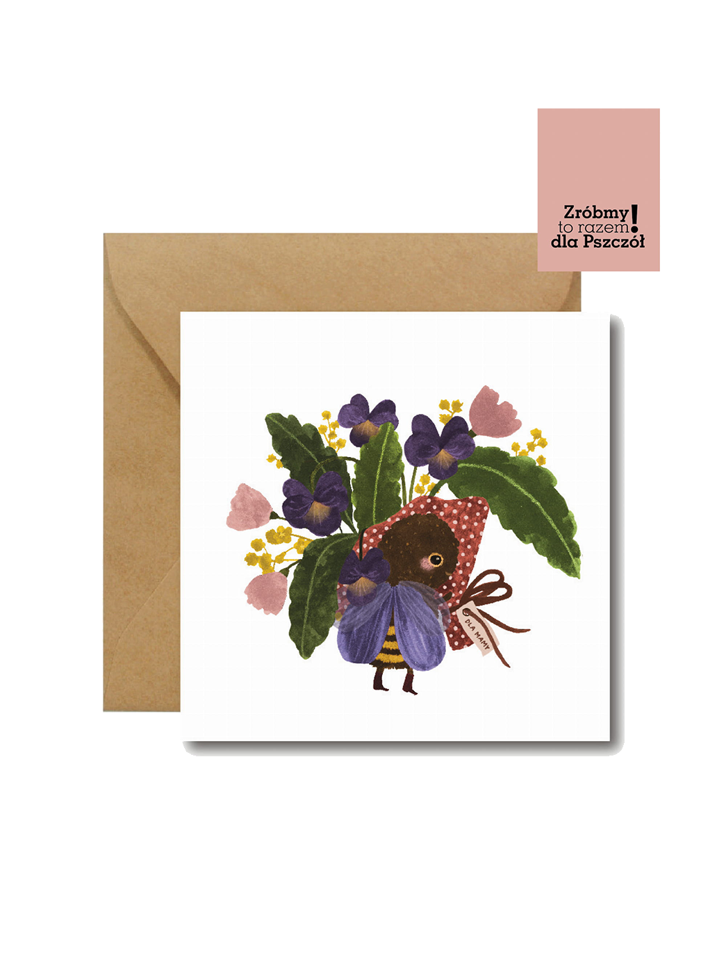 Kartka okolicznościowa z kopertą Hi Little BÉBÉ Concept