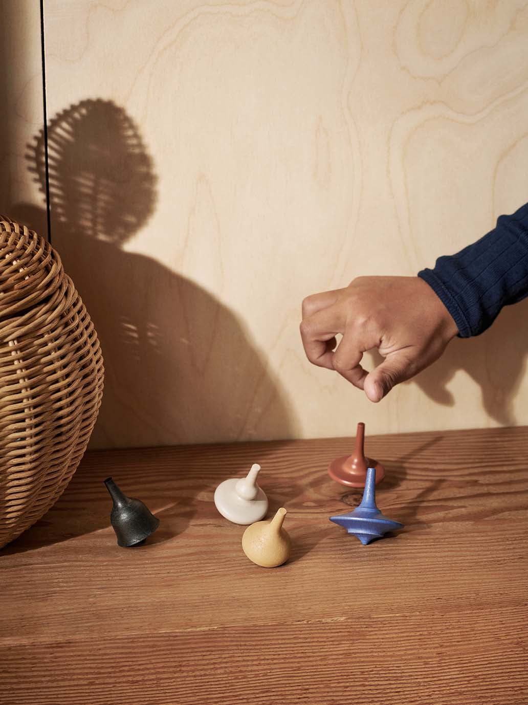 Zestaw drewnianych bączków Ferm Living BÉBÉ Concept