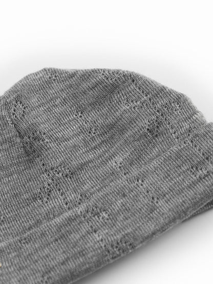 Czapeczka niemowlęca z merino Aiko Pointelle MarMar Copenhagen BÉBÉ Concept 