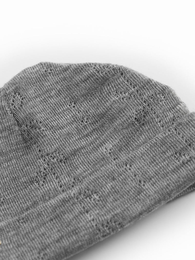 Czapeczka niemowlęca z merino Aiko Pointelle MarMar Copenhagen BÉBÉ Concept 
